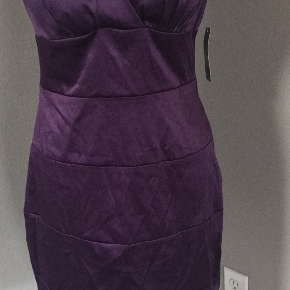Eggplant royal purple jewel tone plum dress - Picture 6 of 6